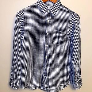 French linen gingham shirt